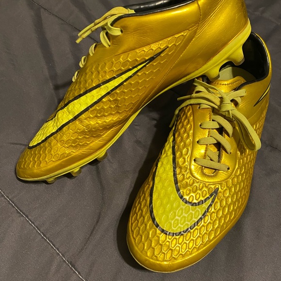 Nike Hypervenom Phantom Neymar Limited Edition Gold ACC FG Cleats (US MEN 9) - Picture 2 of 6